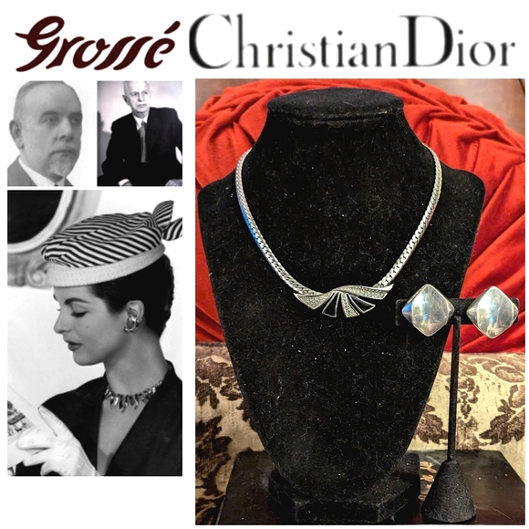 💥RARE💥1950-1968🚨💥💯DIOR GROSSE GERMANY BIJOUX NECKLACE - Picture 1 of 8